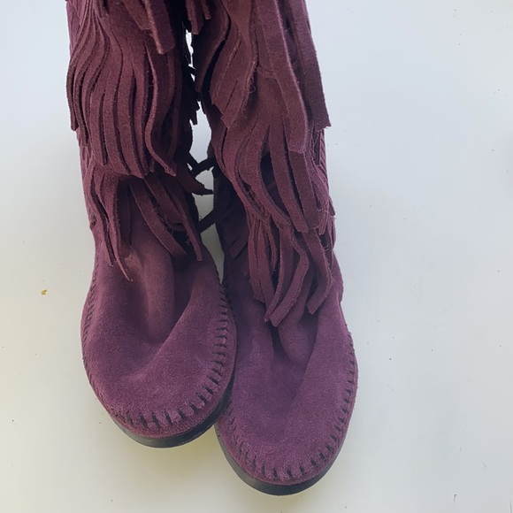 AUTH NIB MINNETONKA 1632F IN RARE PLUM COLOR - Picture 4 of 13